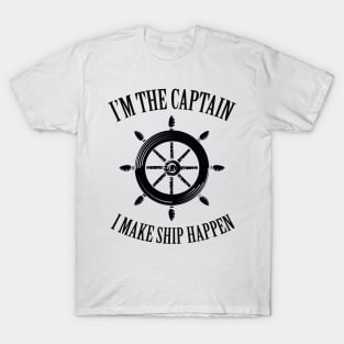Captain Funny Boat Lover Dad Gift T-Shirt
